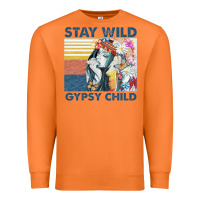 Carrot stay wild gypsy child letter rainbow Premium Sweatshirt - artisFamous