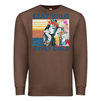 Chestnut stay wild gypsy child letter rainbow Premium Sweatshirt - artisFamous