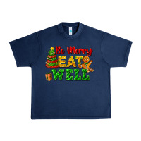 Navy be merry eat well Urban Heavy Tee - FaDigitalArtStudio