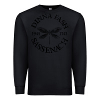 Black dinna fash sassenach Premium Sweatshirt - artisFamous