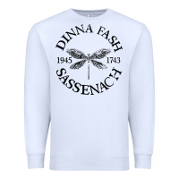 White dinna fash sassenach Premium Sweatshirt - artisFamous
