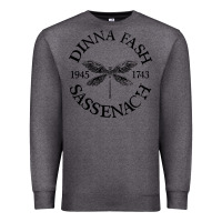 Charcoal Heather dinna fash sassenach Premium Sweatshirt - artisFamous