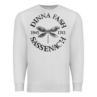 Dove Grey dinna fash sassenach Premium Sweatshirt - artisFamous