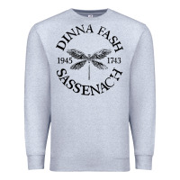 Heather Grey dinna fash sassenach Premium Sweatshirt - artisFamous