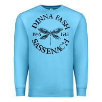 Ocean Blue dinna fash sassenach Premium Sweatshirt - artisFamous
