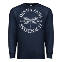 Navy dinna fash sassenach Premium Sweatshirt - artisFamous