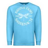 Ocean Blue dinna fash sassenach Premium Sweatshirt - artisFamous