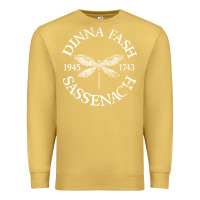 Antique Gold dinna fash sassenach Premium Sweatshirt - artisFamous