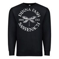 Black dinna fash sassenach Premium Sweatshirt - artisFamous