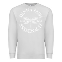 Dove Grey dinna fash sassenach Premium Sweatshirt - artisFamous