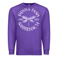 Purple dinna fash sassenach Premium Sweatshirt - artisFamous