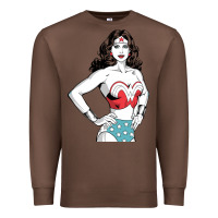 Chestnut wonder woman Premium Sweatshirt - artisFamous