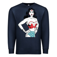 Navy wonder woman Premium Sweatshirt - artisFamous