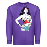 Purple wonder woman Premium Sweatshirt - artisFamous