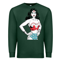 Sports Green wonder woman Premium Sweatshirt - artisFamous