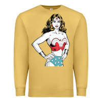 Antique Gold wonder woman Premium Sweatshirt - artisFamous