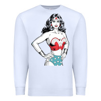 White wonder woman Premium Sweatshirt - artisFamous