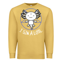 Antique Gold i sin a lotl hail satan pentagram Premium Sweatshirt - artisFamous