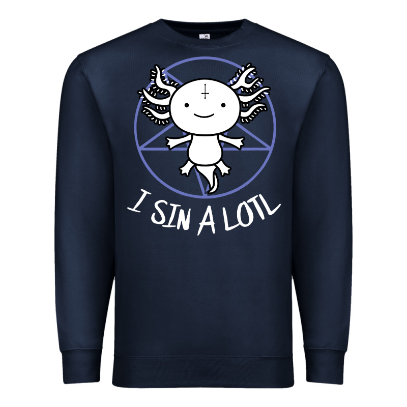 I Sin A Lotl Hail Satan Pentagram Premium Sweatshirt by artisFamous | Teevron