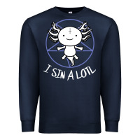 Navy i sin a lotl hail satan pentagram Premium Sweatshirt - artisFamous