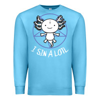 Ocean Blue i sin a lotl hail satan pentagram Premium Sweatshirt - artisFamous