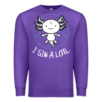 Purple i sin a lotl hail satan pentagram Premium Sweatshirt - artisFamous