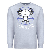 Heather Grey i sin a lotl hail satan pentagram Premium Sweatshirt - artisFamous