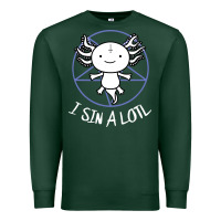 Sports Green i sin a lotl hail satan pentagram Premium Sweatshirt - artisFamous
