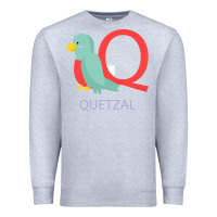 Heather Grey Cute Quetzal Kid's Premium Sweatshirt - artisFamous