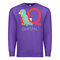 Purple Cute Quetzal Kid's Premium Sweatshirt - artisFamous