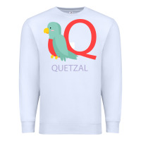 White Cute Quetzal Kid's Premium Sweatshirt - artisFamous