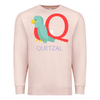 Pale Pink Cute Quetzal Kid's Premium Sweatshirt - artisFamous