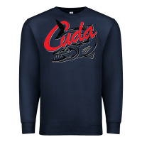 Navy bara cuda Premium Sweatshirt - artisFamous