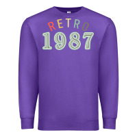 Purple Retro 1987 Premium Sweatshirt - artisFamous