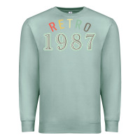 Seafoam Retro 1987 Premium Sweatshirt - artisFamous