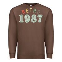 Chestnut Retro 1987 Premium Sweatshirt - artisFamous