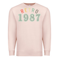 Pale Pink Retro 1987 Premium Sweatshirt - artisFamous