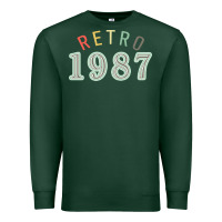 Sports Green Retro 1987 Premium Sweatshirt - artisFamous