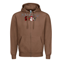 Chestnut Christmas let it snow Zipper Hoodie - JahusDesignShop