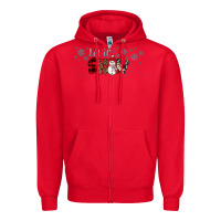Red Christmas let it snow Zipper Hoodie - JahusDesignShop