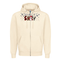 Sandshell Christmas let it snow Zipper Hoodie - JahusDesignShop