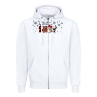 White Christmas let it snow Zipper Hoodie - JahusDesignShop
