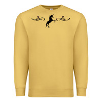 Antique Gold unicorn Premium Sweatshirt - artisFamous