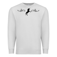 Dove Grey unicorn Premium Sweatshirt - artisFamous