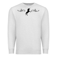 Oatmeal Heather unicorn Premium Sweatshirt - artisFamous
