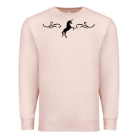 Pale Pink unicorn Premium Sweatshirt - artisFamous