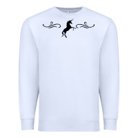 White unicorn Premium Sweatshirt - artisFamous
