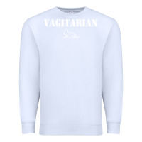 White vagitarian Premium Sweatshirt - artisFamous