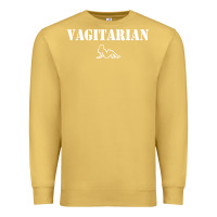 Antique Gold vagitarian Premium Sweatshirt - artisFamous