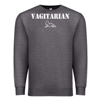 Charcoal Heather vagitarian Premium Sweatshirt - artisFamous